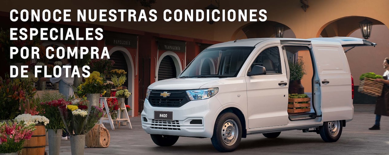 Excelente desempeño para el trabajo diario. Conoce la van Chevrolet N400 y consiguela con condiciones especiales por flota