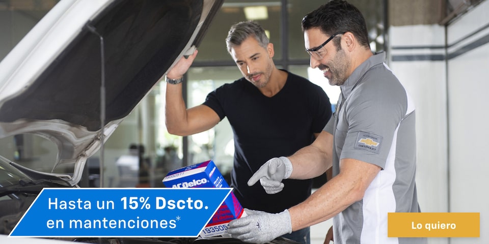 Autofact ofrece a los clientes Chevrolet 15% de descuento en mantenciones