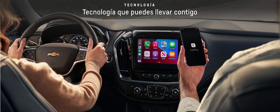 La nueva Chevrolet Traverse tiene compatibilidad con Apple CarPlay® inalámbrico y Android Auto™